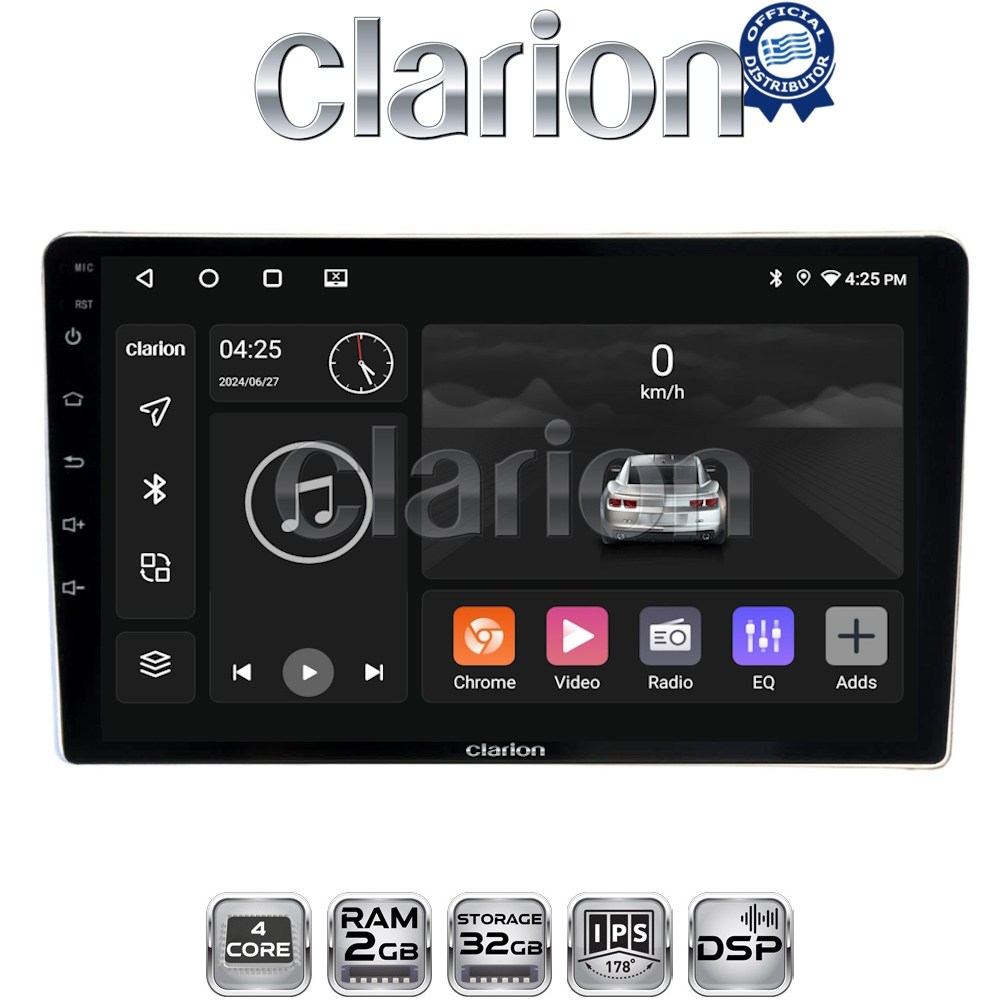CLARION GL31566 Οθόνη OEM Multimedia Αυτοκινήτου για Toyota ProAce 2013 > 2016Citroen C2 2003 > 2009Citroen C3 2001 > 2010Citroen Jumpy 2007 > 2016Citroen Berlingo 2008 > 2019Peugeot 307 2001 > 2008Peugeot Expert 2008 > 2016Peu