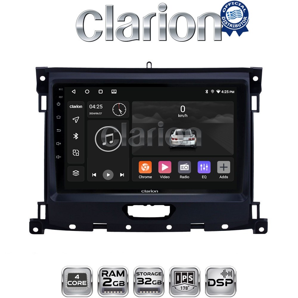 CLARION GL31575 Οθόνη OEM Multimedia Αυτοκινήτου για Ford Ranger 2019 > (CarPlay/AndroidAuto/BT/GPS/WIFI/GPRS)