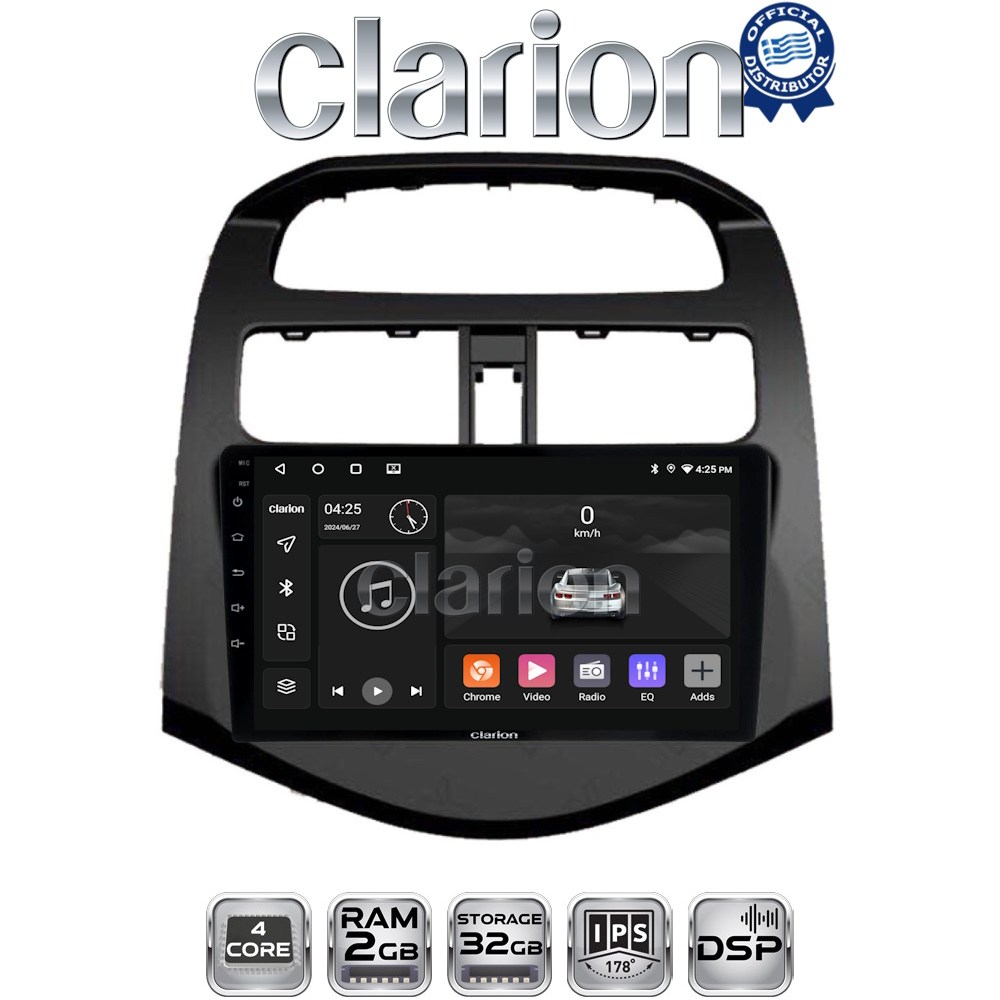 CLARION GL31589 Οθόνη OEM Multimedia Αυτοκινήτου για DAEWOO SPARK 2009>2016 (CarPlay/AndroidAuto/BT/GPS/WIFI/GPRS)