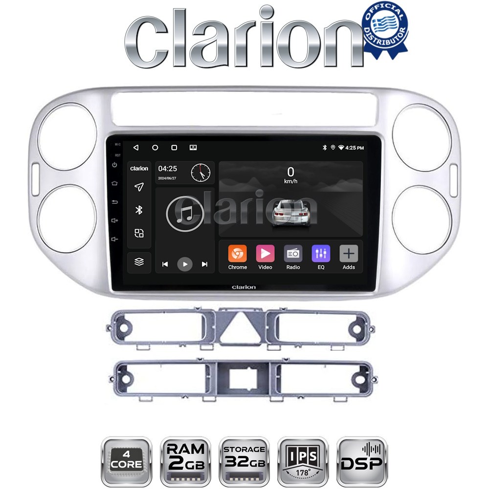CLARION GL31590 Οθόνη OEM Multimedia Αυτοκινήτου για VW TIGUAN 2007>2017 (CarPlay/AndroidAuto/BT/GPS/WIFI/GPRS)