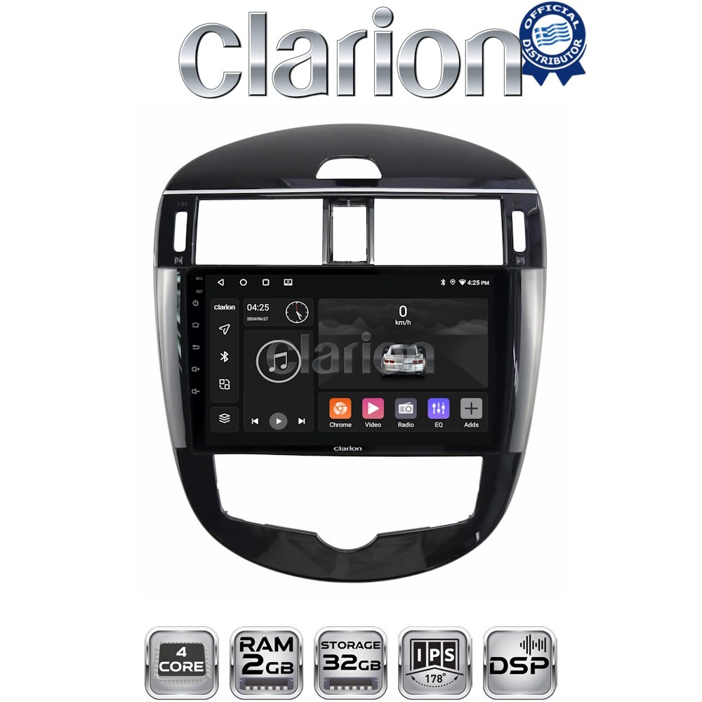 CLARION GL31648 Οθόνη OEM Multimedia Αυτοκινήτου για Nissan Pulsar 2015> (CarPlay/AndroidAuto/BT/GPS/WIFI/GPRS)
