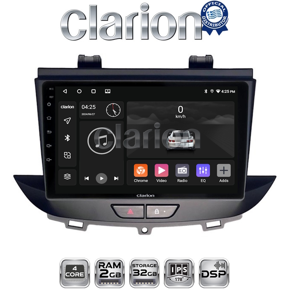 CLARION GL31664 Οθόνη OEM Multimedia Αυτοκινήτου για Opel Crossland-Grandland 2017 > (CarPlay/AndroidAuto/BT/GPS/WIFI/GPRS)