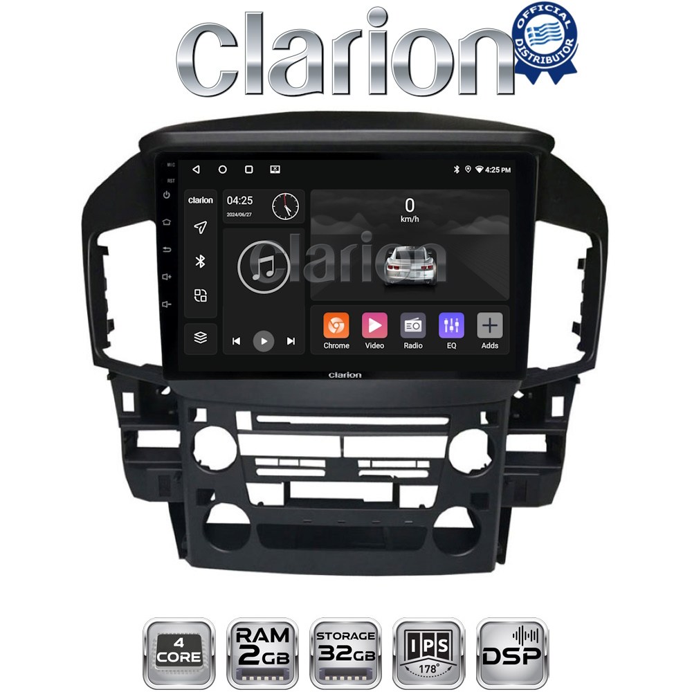 CLARION GL31711 Οθόνη OEM Multimedia Αυτοκινήτου για Lexus RX300 2000 > 2004 (CarPlay/AndroidAuto/BT/GPS/WIFI/GPRS)