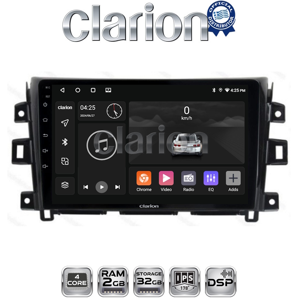 CLARION GL31716 Οθόνη OEM Multimedia Αυτοκινήτου για Nissan Navara D23 2016>   (CarPlay/AndroidAuto/BT/GPS/WIFI/GPRS)