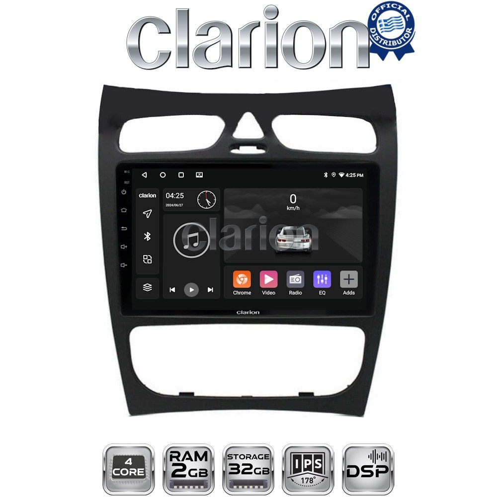 CLARION GL31812 Οθόνη OEM Multimedia Αυτοκινήτου για Mercedes CLK (W209) 2000 > 2004 (CarPlay/AndroidAuto/BT/GPS/WIFI/GPRS)
