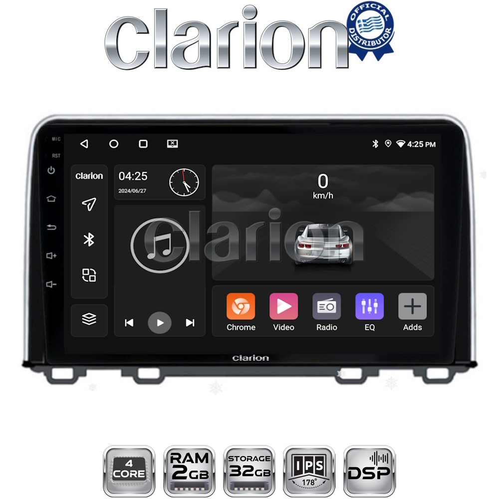 CLARION GL31813 Οθόνη OEM Multimedia Αυτοκινήτου για HONDA  CRV 2017> (CarPlay/AndroidAuto/BT/GPS/WIFI/GPRS)