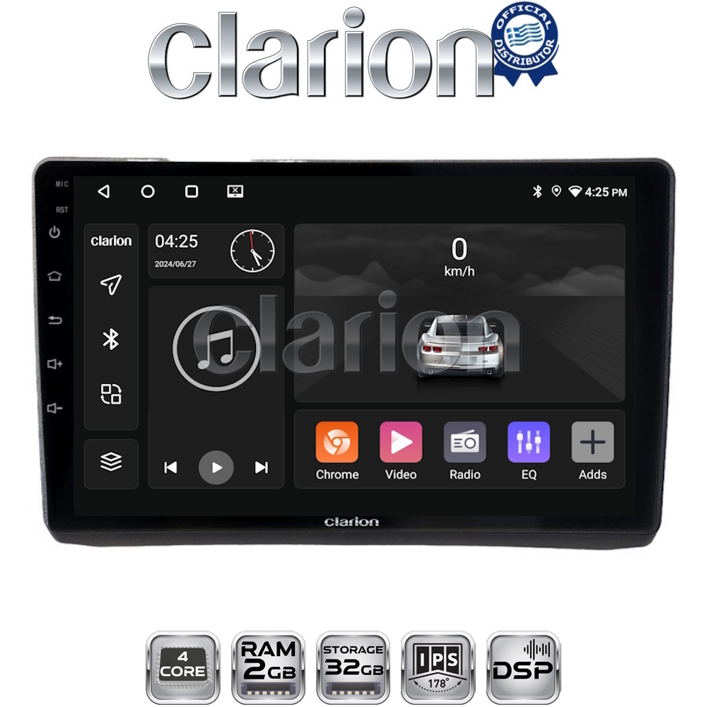 CLARION GL31892 Οθόνη OEM Multimedia Αυτοκινήτου για Opel Vivaro - Renault Trafic - Nissan Primastar 2002 > 2009 (CarPlay/AndroidAuto/BT/GPS/WIFI/GPRS)