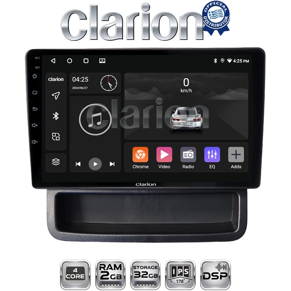 CLARION GL31893 Οθόνη OEM Multimedia Αυτοκινήτου για Opel Vivaro - Renault Trafic - Nissan Primastar 2010 > 2014 (CarPlay/AndroidAuto/BT/GPS/WIFI/GPRS)