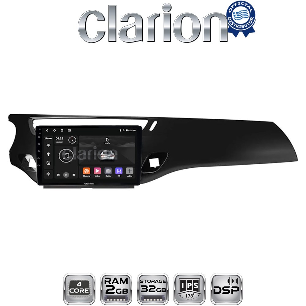 CLARION GL31940B Οθόνη OEM Multimedia Αυτοκινήτου για Citroen C3 /DS3 2009 > 2016 (CarPlay/AndroidAuto/BT/GPS/WIFI/GPRS)