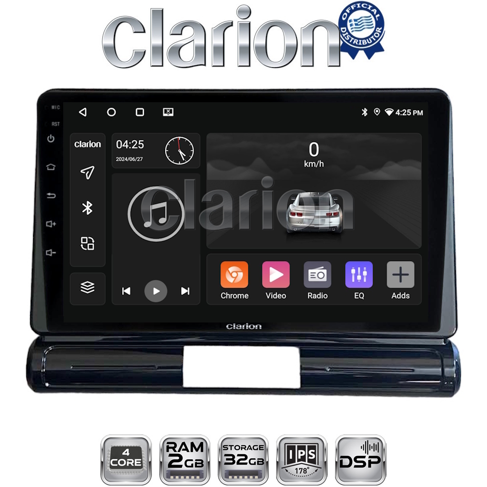 CLARION GL31950 Οθόνη OEM Multimedia Αυτοκινήτου για Citroen C3 2016> (CarPlay/AndroidAuto/BT/GPS/WIFI/GPRS)
