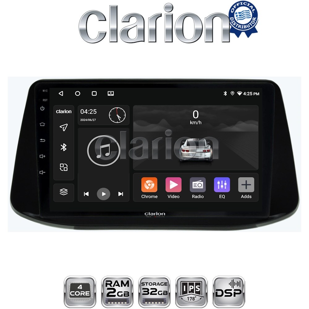 CLARION GL31960 Οθόνη OEM Multimedia Αυτοκινήτου για Hyundai i30 2018> (CarPlay/AndroidAuto/BT/GPS/WIFI/GPRS)