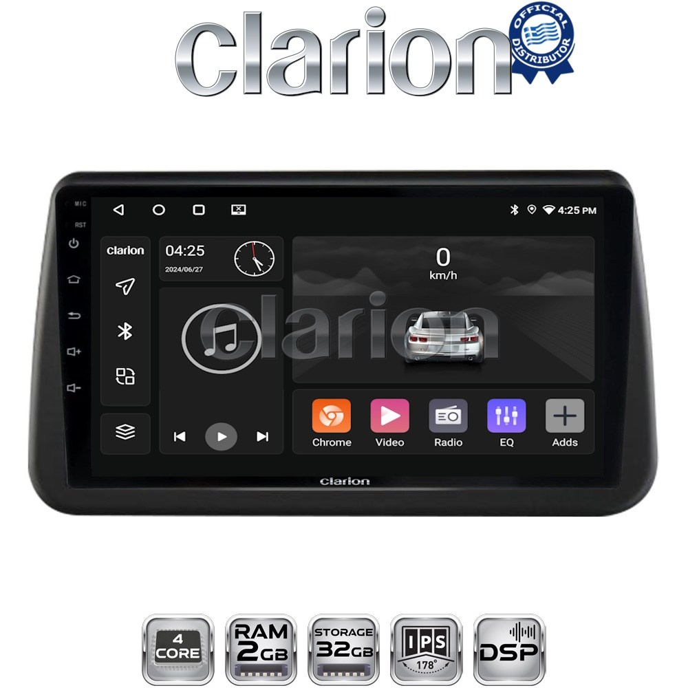 CLARION GL31962 Οθόνη OEM Multimedia Αυτοκινήτου για Opel Meriva 2010 > 2017 (CarPlay/AndroidAuto/BT/GPS/WIFI/GPRS)