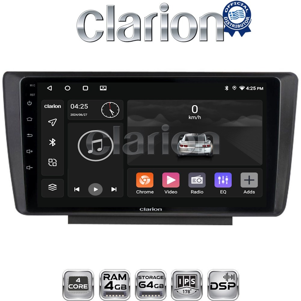 CLARION GL32007 Οθόνη OEM Multimedia Αυτοκινήτου για Skoda Octavia 5 2005 > 2012 (CarPlay/AndroidAuto/BT/GPS/WIFI/GPRS)