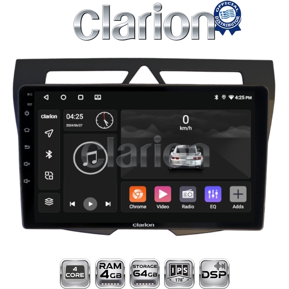 CLARION GL32011B Οθόνη OEM Multimedia Αυτοκινήτου για Kia Picanto 2008 > 2011 (CarPlay/AndroidAuto/BT/GPS/WIFI/GPRS)