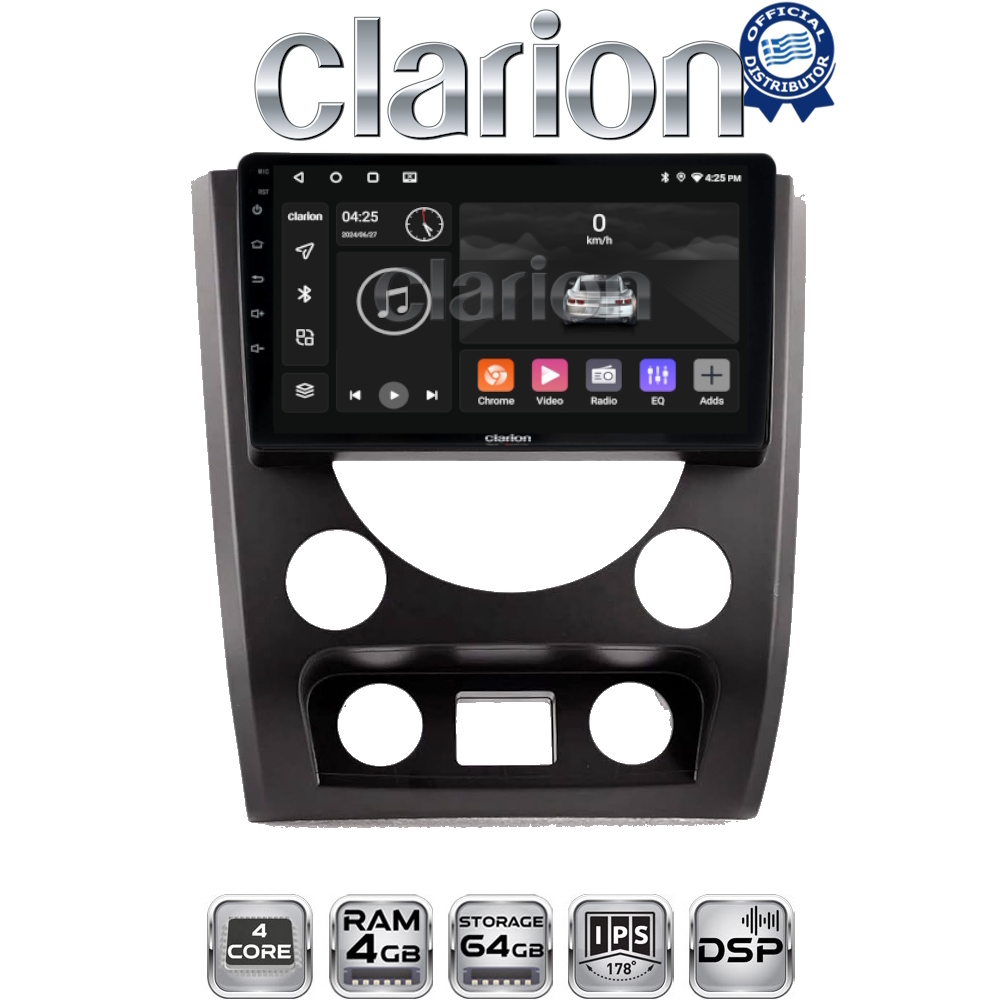 CLARION GL32014A Οθόνη OEM Multimedia Αυτοκινήτου για SsangYong Rexton 2015 > 2016 (CarPlay/AndroidAuto/BT/GPS/WIFI/GPRS)