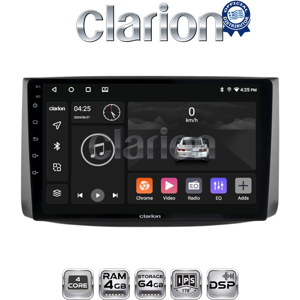 CLARION GL32021 Οθόνη OEM Multimedia Αυτοκινήτου για Chevrolet Aveo 2006 > 2010 (CarPlay/AndroidAuto/BT/GPS/WIFI/GPRS)