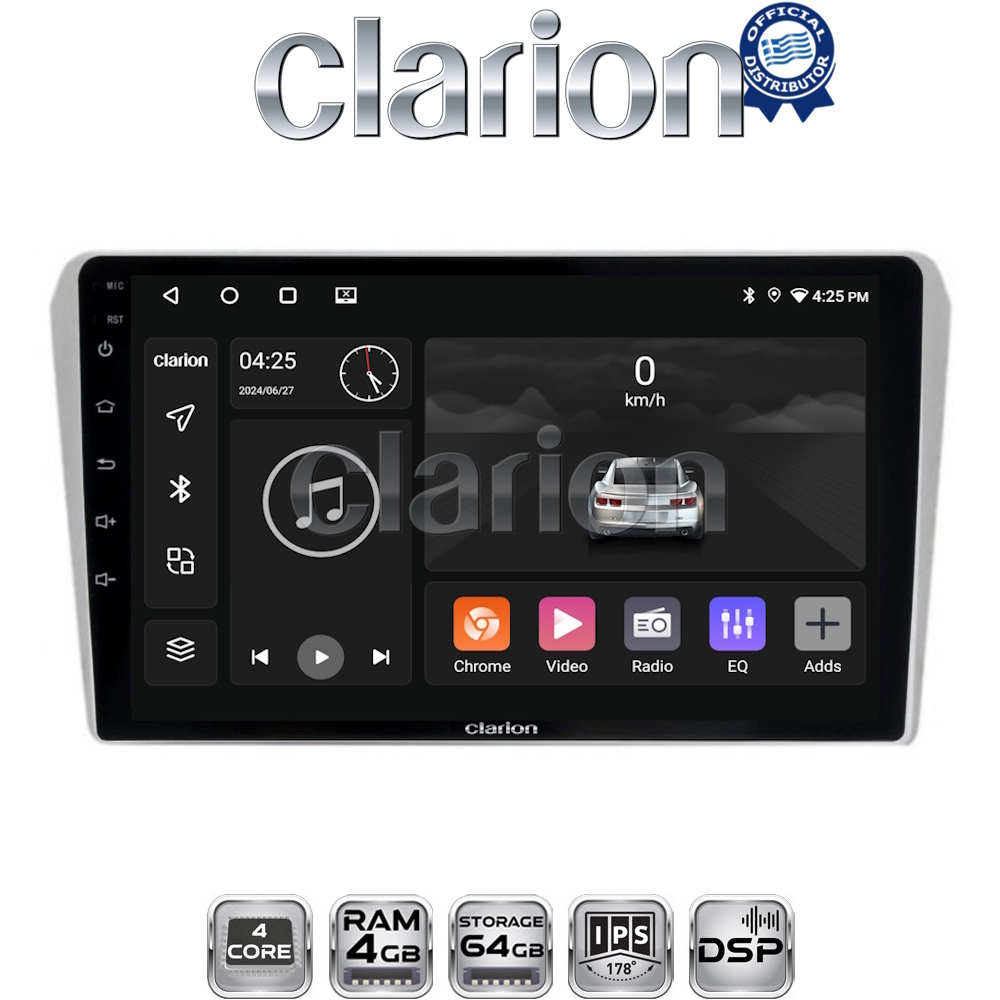 CLARION GL32025 Οθόνη OEM Multimedia Αυτοκινήτου για Toyota Avensis 2003>2008 (CarPlay/AndroidAuto/BT/GPS/WIFI/GPRS)