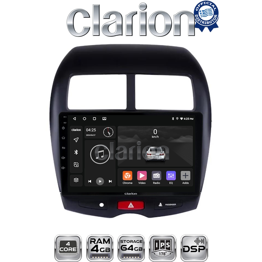 CLARION GL32026 Οθόνη OEM Multimedia Αυτοκινήτου για MITSUBISHI ASX 2008> (CarPlay/AndroidAuto/BT/GPS/WIFI/GPRS)