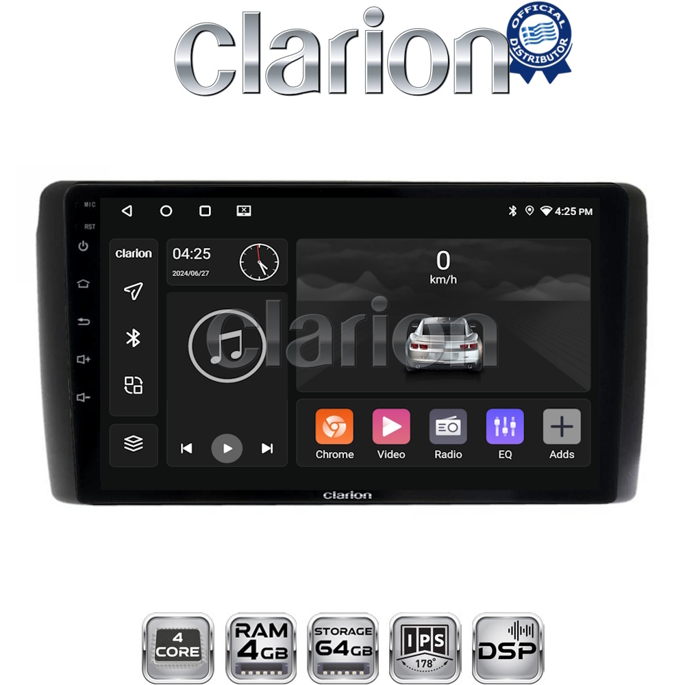 CLARION GL32070 Οθόνη OEM Multimedia Αυτοκινήτου για Nissan Leaf 2009 > 2017 (CarPlay/AndroidAuto/BT/GPS/WIFI/GPRS)
