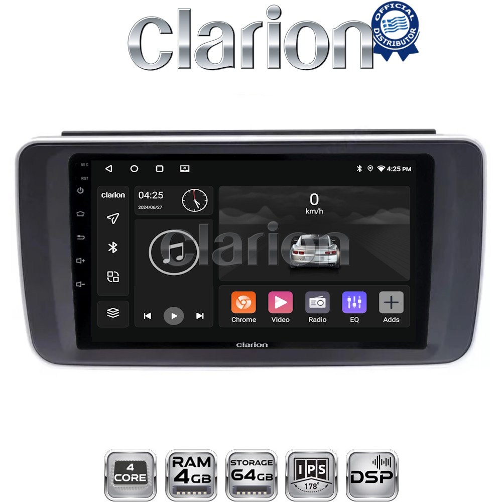 CLARION GL32073 Οθόνη OEM Multimedia Αυτοκινήτου για Nissan Leaf 2018 > (CarPlay/AndroidAuto/BT/GPS/WIFI/GPRS)