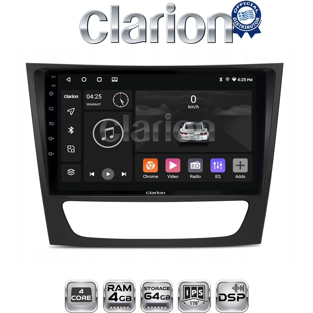 CLARION GL32090 Οθόνη OEM Multimedia Αυτοκινήτου για MERCEDES E class (W211)  (CarPlay/AndroidAuto/BT/GPS/WIFI/GPRS)