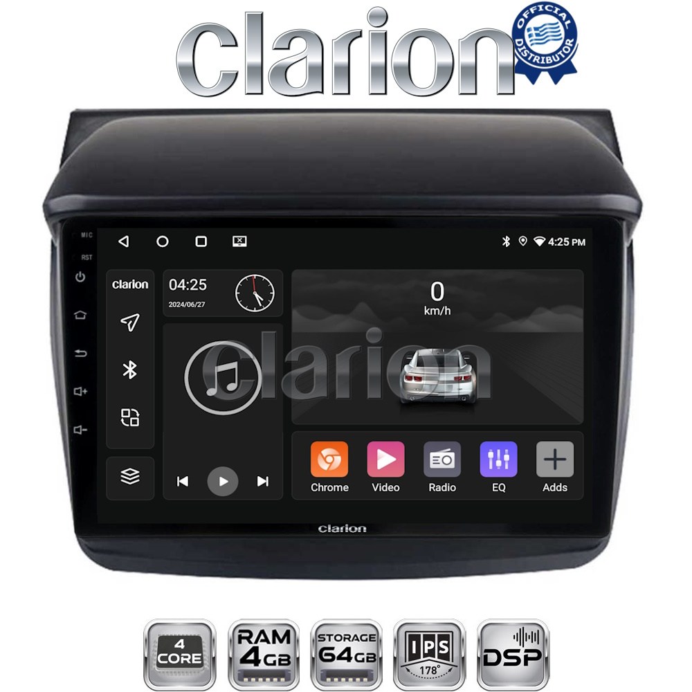 CLARION GL32094 Οθόνη OEM Multimedia Αυτοκινήτου για MITSUBISHI L200 2006 > 2014 (CarPlay/AndroidAuto/BT/GPS/WIFI/GPRS)