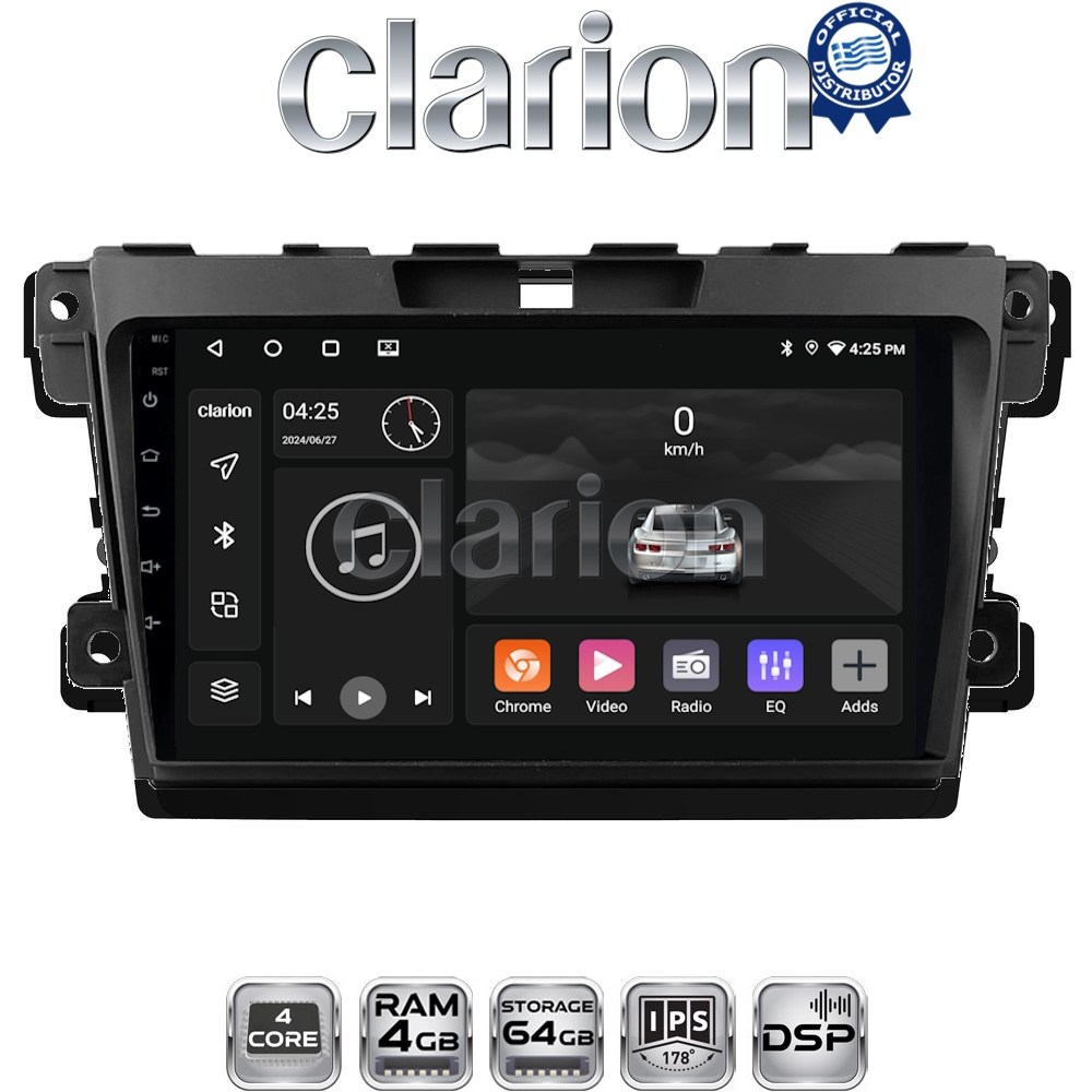 CLARION GL32097 Οθόνη OEM Multimedia Αυτοκινήτου για MAZDA CX7 2006> (CarPlay/AndroidAuto/BT/GPS/WIFI/GPRS)
