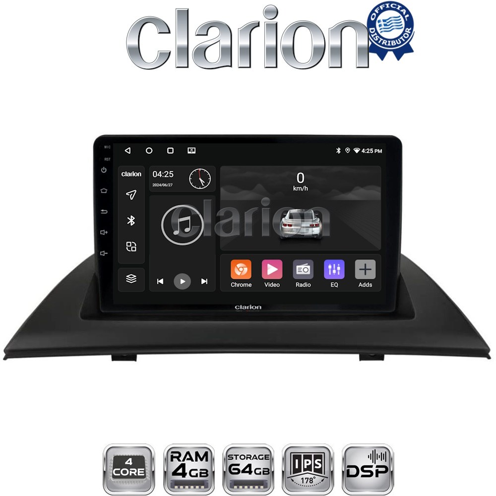 CLARION GL32103 Οθόνη OEM Multimedia Αυτοκινήτου για BMW X3 2003 > 2010 (CarPlay/AndroidAuto/BT/GPS/WIFI/GPRS)