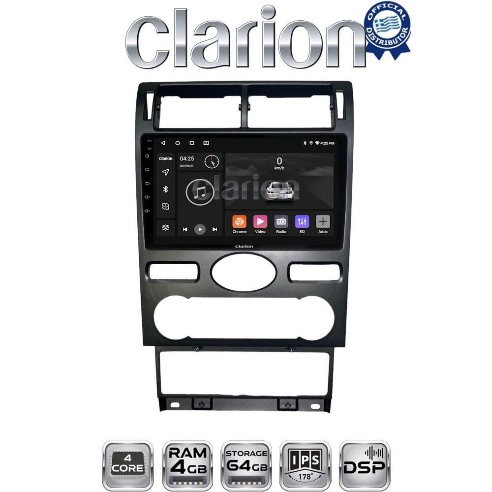 CLARION GL32104 Οθόνη OEM Multimedia Αυτοκινήτου για Ford Mondeo 2003 > 2006 (CarPlay/AndroidAuto/BT/GPS/WIFI/GPRS)