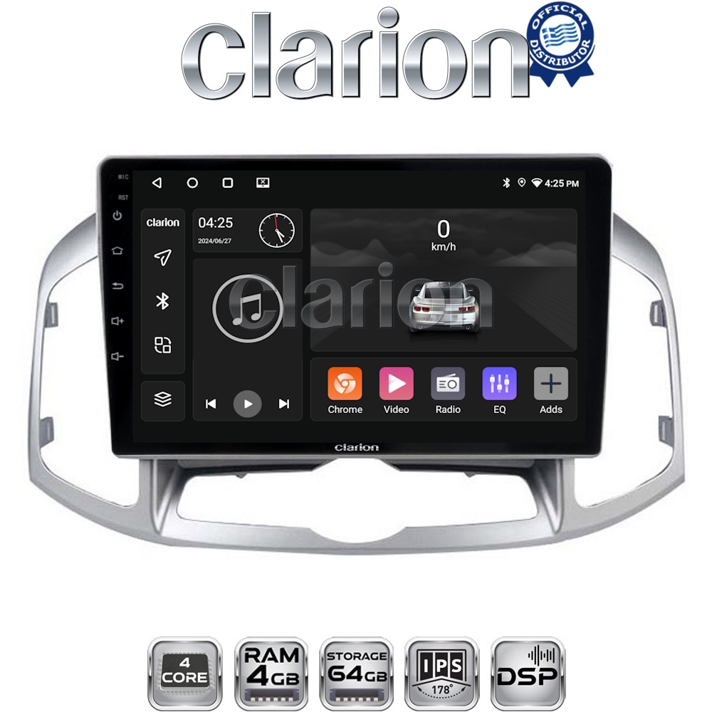CLARION GL32109 Οθόνη OEM Multimedia Αυτοκινήτου για Chevrolet Captiva 2006 > 2018 (CarPlay/AndroidAuto/BT/GPS/WIFI/GPRS)