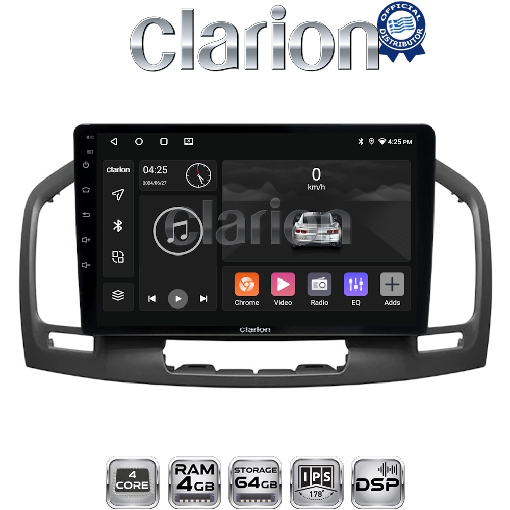 CLARION GL32114 Οθόνη OEM Multimedia Αυτοκινήτου για OPEL INSIGNIA 2007-2013 (CarPlay/AndroidAuto/BT/GPS/WIFI/GPRS)