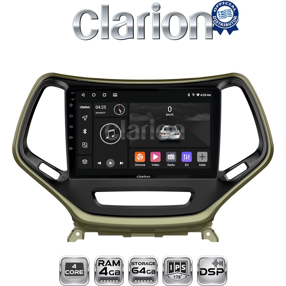 CLARION GL32119 Οθόνη OEM Multimedia Αυτοκινήτου για JEEP CHEROKEE 2014>  (CarPlay/AndroidAuto/BT/GPS/WIFI/GPRS)