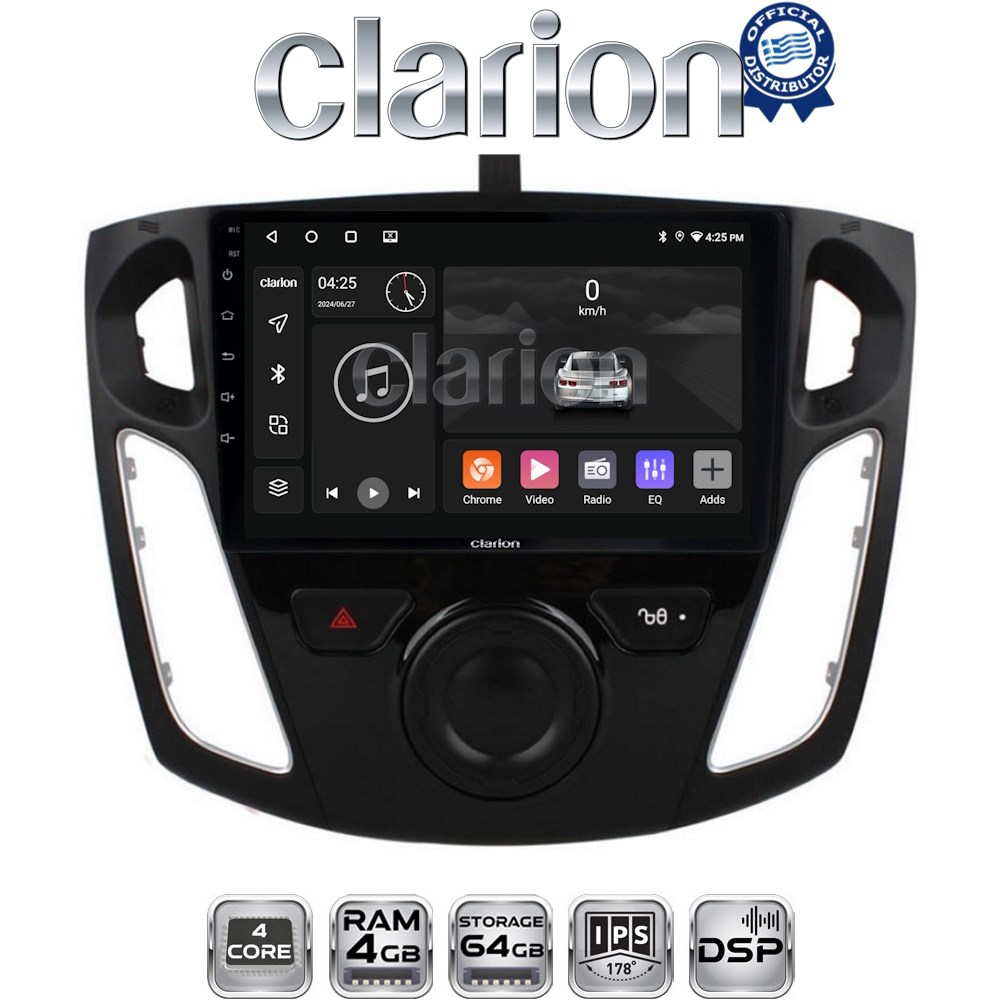 CLARION GL32150 Οθόνη OEM Multimedia Αυτοκινήτου για FORD FOCUS 2015>2018 (CarPlay/AndroidAuto/BT/GPS/WIFI/GPRS)