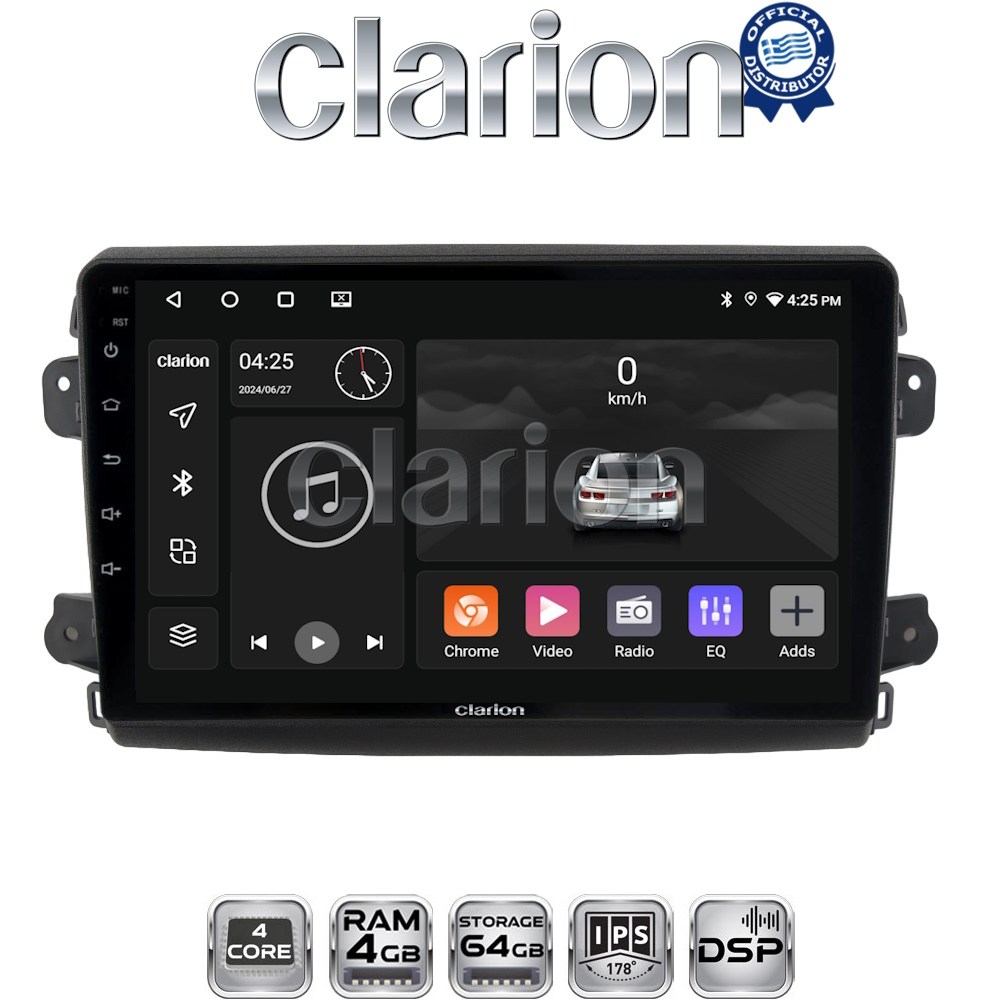 CLARION GL32192 Οθόνη OEM Multimedia Αυτοκινήτου για Fiat Ducato 2023 > (CarPlay/AndroidAuto/BT/GPS/WIFI/GPRS)
