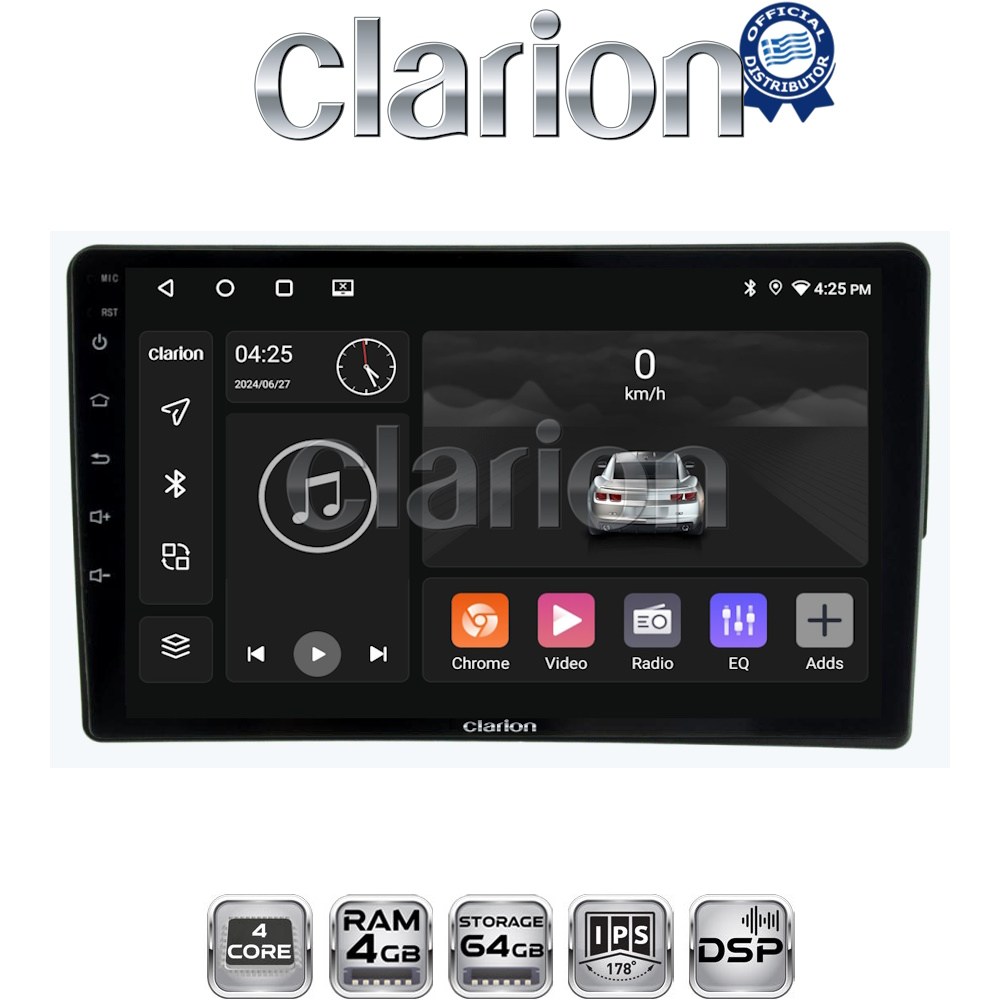 CLARION GL32198 Οθόνη OEM Multimedia Αυτοκινήτου για Fiat 500 2017 > (CarPlay/AndroidAuto/BT/GPS/WIFI/GPRS)