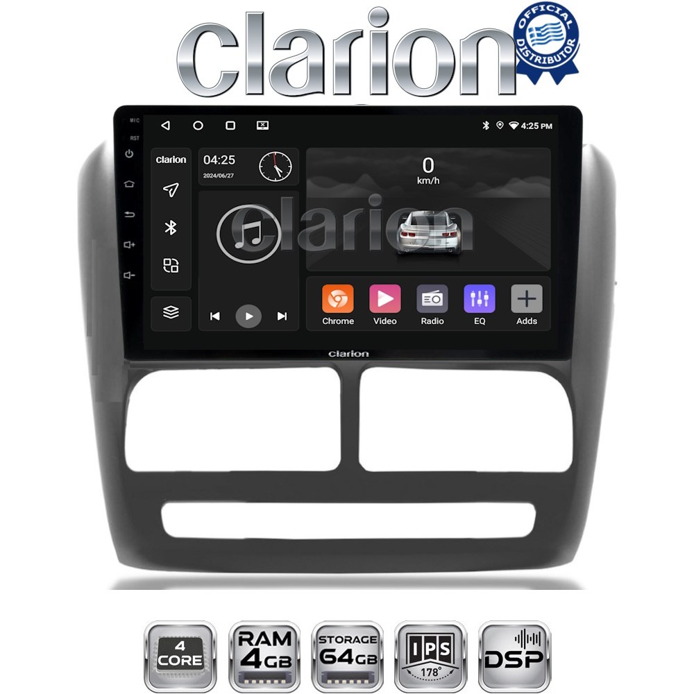 CLARION GL32211 Οθόνη OEM Multimedia Αυτοκινήτου για Fiat Doblo '10-'15 & Opel Combo'10-'15 (CarPlay/AndroidAuto/BT/GPS/WIFI/GPRS)