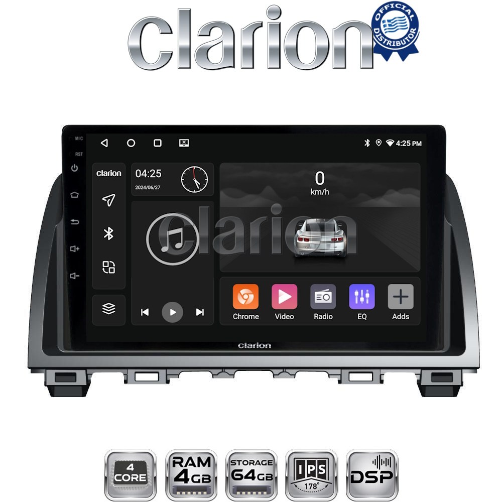 CLARION GL32212 Οθόνη OEM Multimedia Αυτοκινήτου για Mazda 6 2013 > 2017 (CarPlay/AndroidAuto/BT/GPS/WIFI/GPRS)
