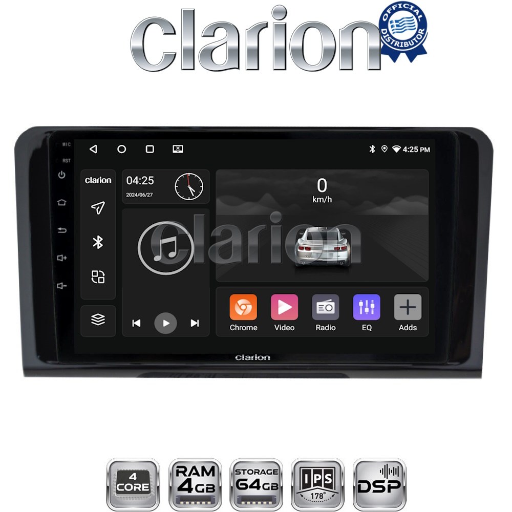 CLARION GL32213 Οθόνη OEM Multimedia Αυτοκινήτου για MERCEDES ML 2005>2011 (CarPlay/AndroidAuto/BT/GPS/WIFI/GPRS)