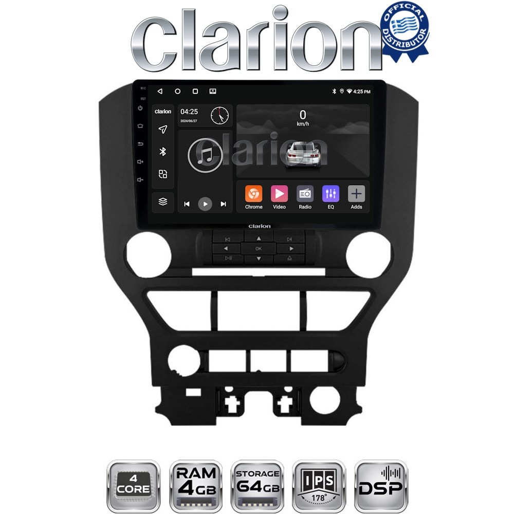 CLARION GL32240 Οθόνη OEM Multimedia Αυτοκινήτου για FORD MUSTANG  > 2015 (CarPlay/AndroidAuto/BT/GPS/WIFI/GPRS)