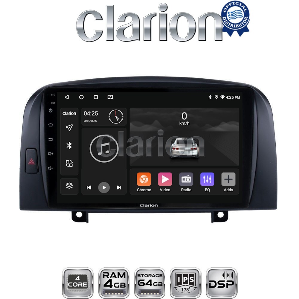 CLARION GL32247 Οθόνη OEM Multimedia Αυτοκινήτου για Hyundai Sonata 2006 > 2009 (CarPlay/AndroidAuto/BT/GPS/WIFI/GPRS)