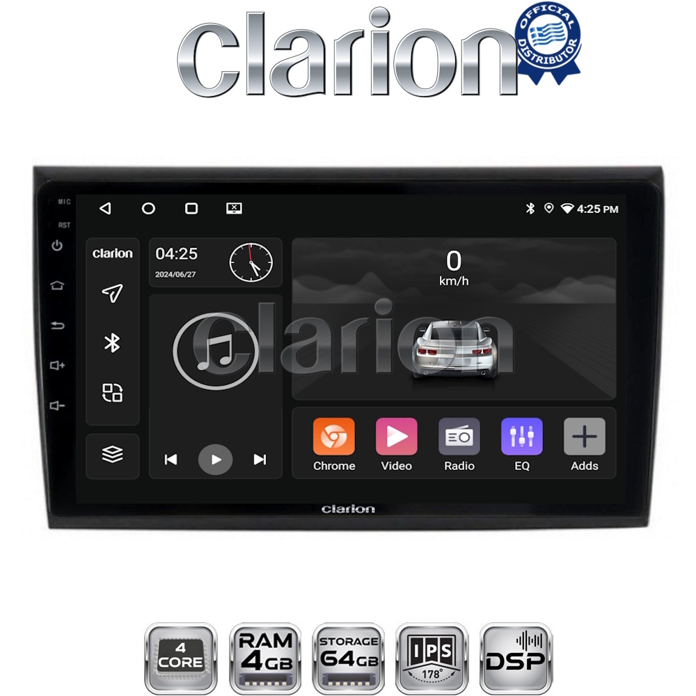 CLARION GL32250 Οθόνη OEM Multimedia Αυτοκινήτου για Fiat Bravo 2007> (CarPlay/AndroidAuto/BT/GPS/WIFI/GPRS)