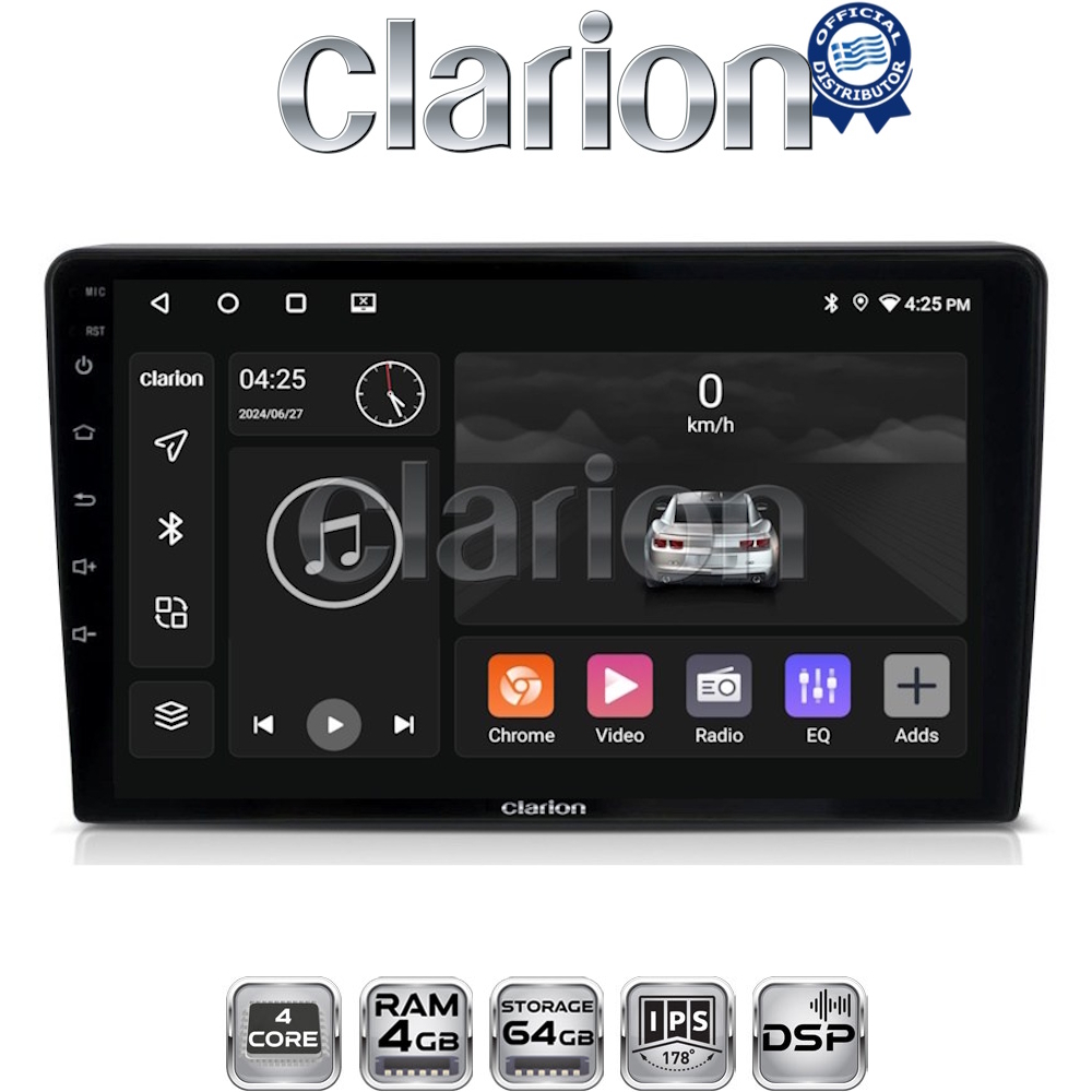 CLARION GL32256 Οθόνη OEM Multimedia Αυτοκινήτου για Mazda 2 2002 > 2007 (CarPlay/AndroidAuto/BT/GPS/WIFI/GPRS)