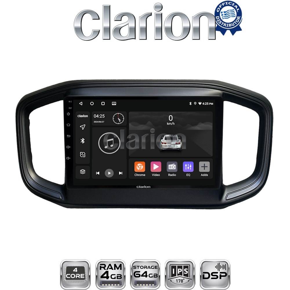 CLARION GL32259 Οθόνη OEM Multimedia Αυτοκινήτου για Fiat Strada 2021> (CarPlay/AndroidAuto/BT/GPS/WIFI/GPRS)