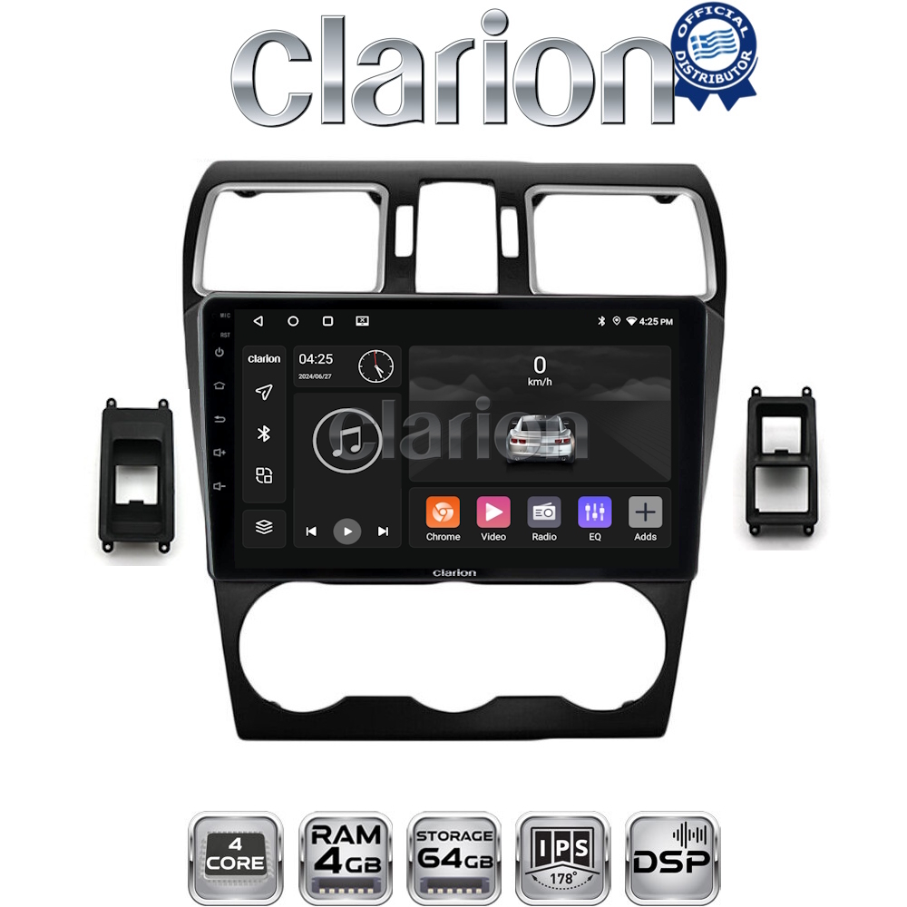 CLARION GL32262B Οθόνη OEM Multimedia Αυτοκινήτου για Subaru Impreza - Forester 2013 > (CarPlay/AndroidAuto/BT/GPS/WIFI/GPRS)