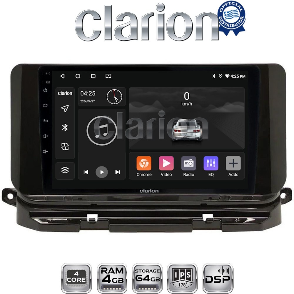 CLARION GL32280 Οθόνη OEM Multimedia Αυτοκινήτου για Skoda Octavia 2021> (CarPlay/AndroidAuto/BT/GPS/WIFI/GPRS)