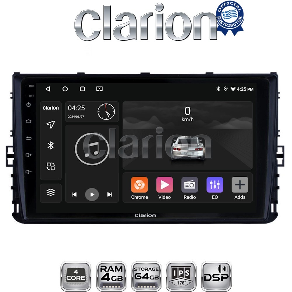 CLARION GL32284 Οθόνη OEM Multimedia Αυτοκινήτου για VW T-ROC & T-CROSS 2017>  (CarPlay/AndroidAuto/BT/GPS/WIFI/GPRS)