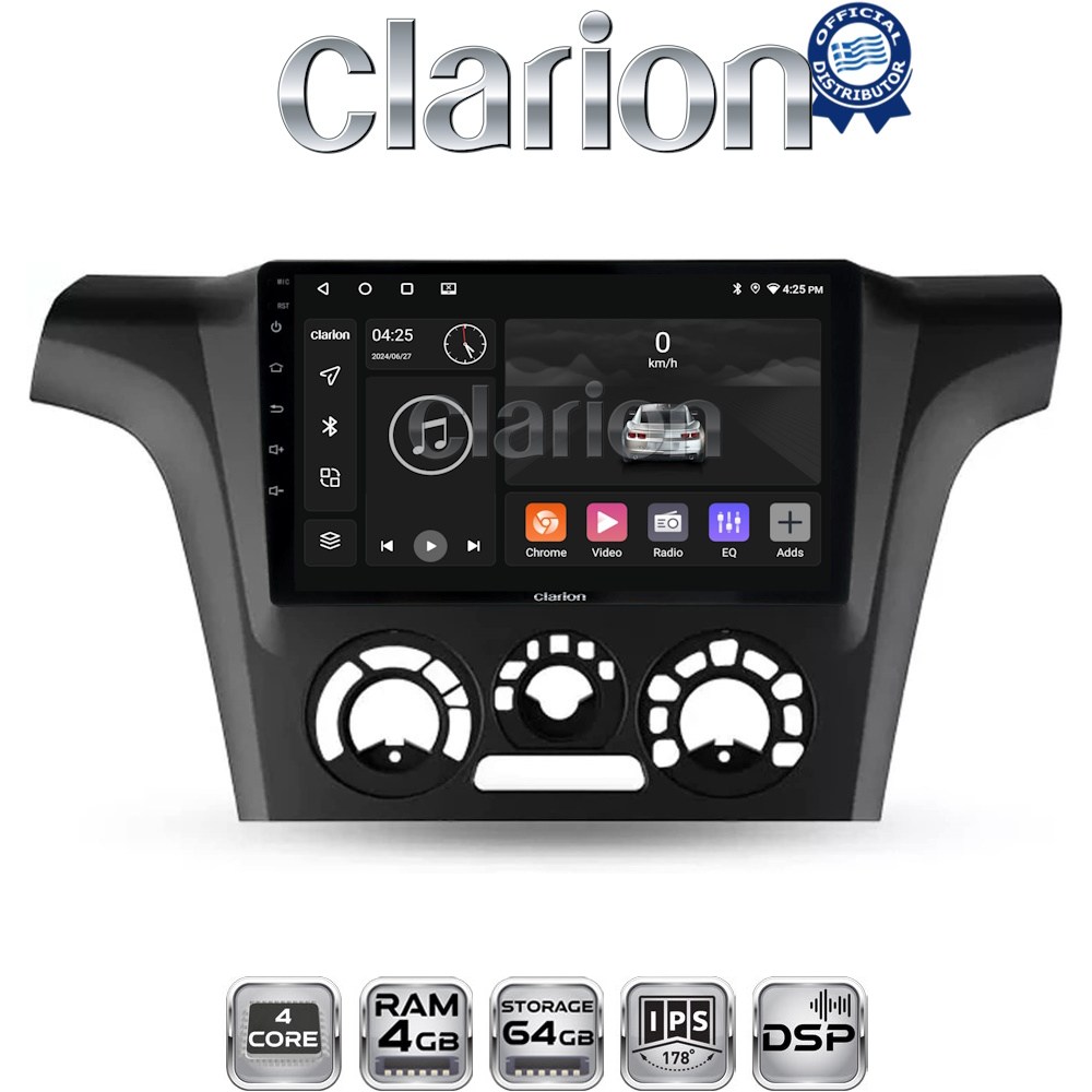 CLARION GL32302 Οθόνη OEM Multimedia Αυτοκινήτου για MITSUBISHI OUTLANDER 2001 > 2006 (CarPlay/AndroidAuto/BT/GPS/WIFI/GPRS)