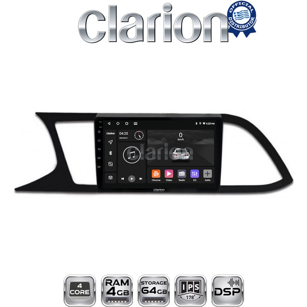CLARION GL32306 Οθόνη OEM Multimedia Αυτοκινήτου για SEAT LEON 2012>  (CarPlay/AndroidAuto/BT/GPS/WIFI/GPRS)