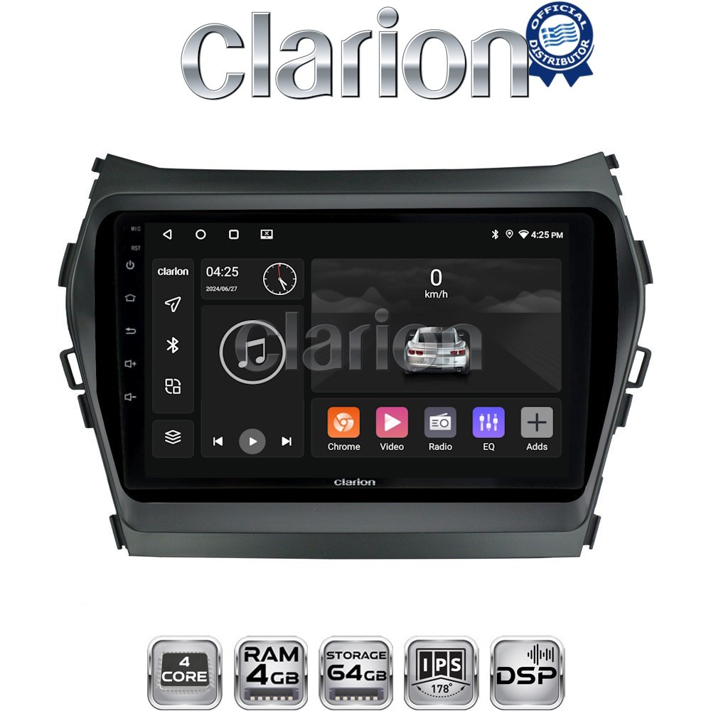 CLARION GL32309 Οθόνη OEM Multimedia Αυτοκινήτου για HY SANTA FE 2013 > 2017
HY IX45 (CarPlay/AndroidAuto/BT/GPS/WIFI/GPRS)