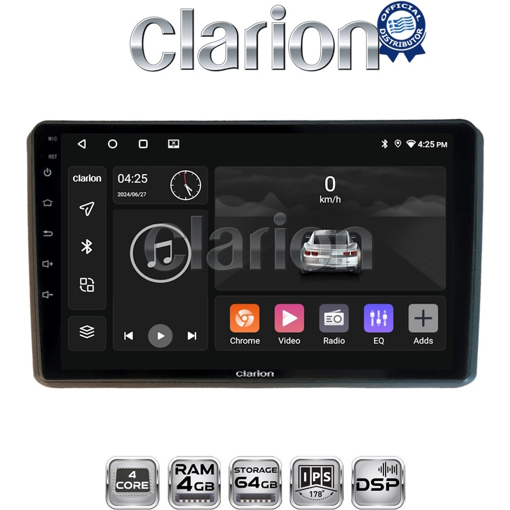 CLARION GL32312 Οθόνη OEM Multimedia Αυτοκινήτου για MITSUBISHI OUTLANDER 2001 > 2006 (CarPlay/AndroidAuto/BT/GPS/WIFI/GPRS)